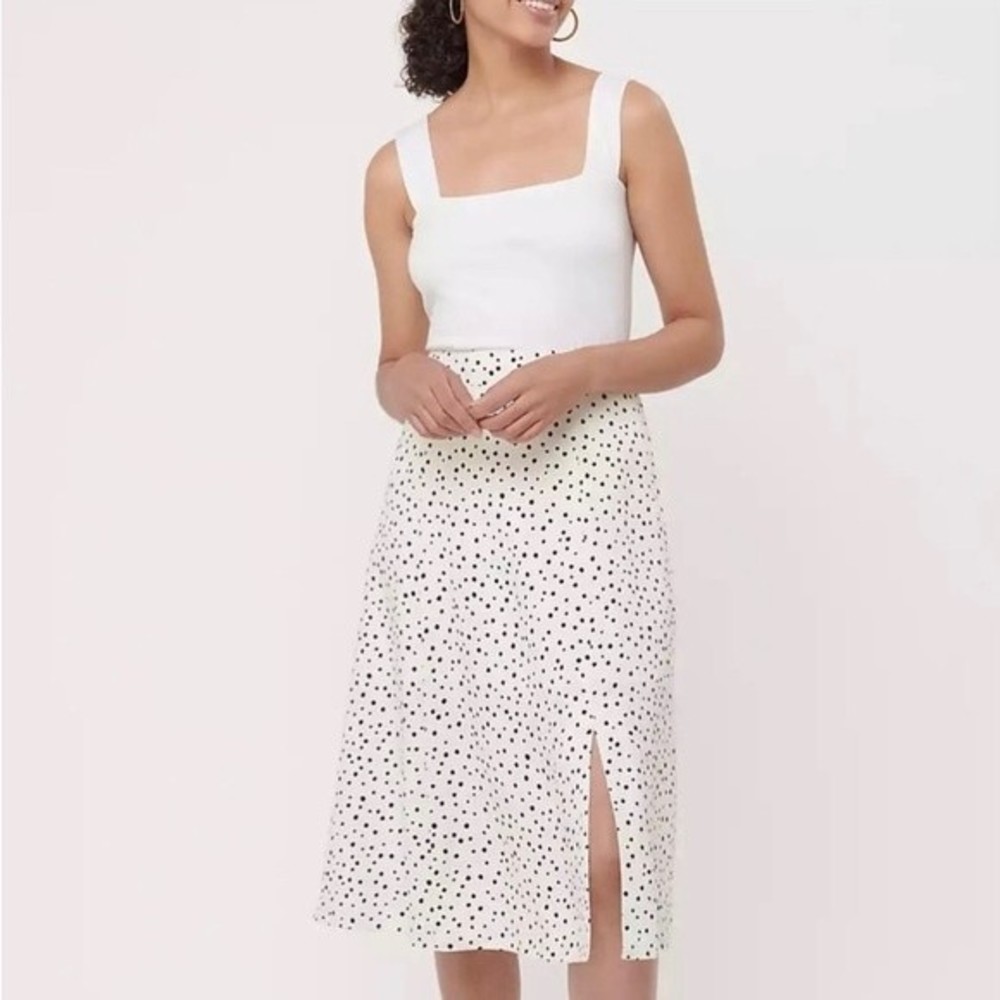 Loft woman’s polka dot midi skirt